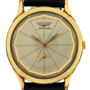 Vintage 1960 Men's 34mm Longines Wittnauer Auto 10k Gold Filled W107-G29 Watch!